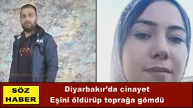 Eşini öldürüp toprağa gömdü