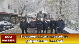 Seydaoğlu karla mücadele çalışmalarını inceledi