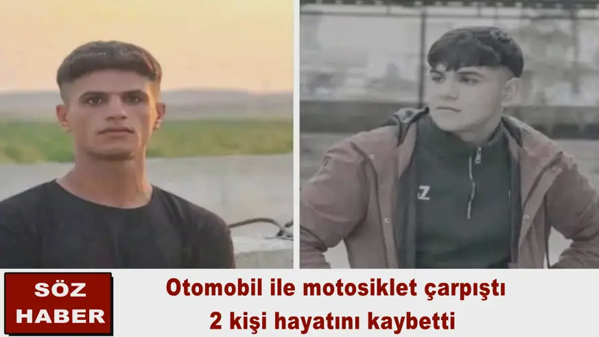 Otomobil ile motosiklet çarpıştı