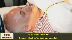 Ahmet Çakar'a anjiyo yapıldı