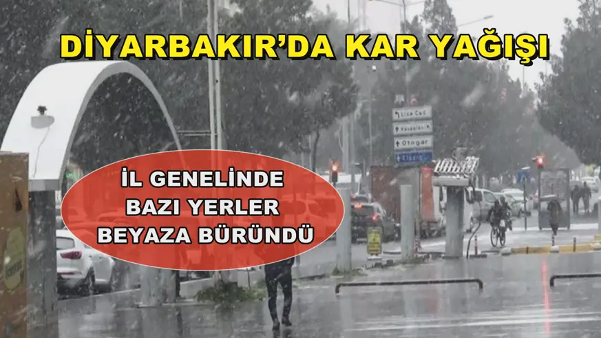 Diyarbakır’da kar yağışı