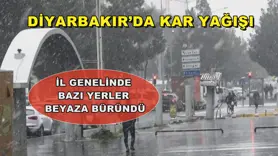 Diyarbakır’da kar yağışı