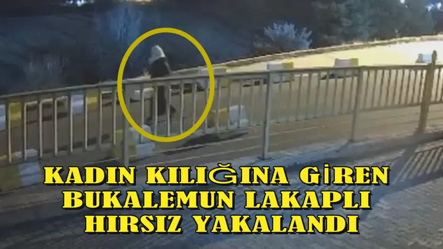 KADIN KILIĞINA GİREN BUKALEMUN LAKAPLI HIRSIZ YAKALANDI