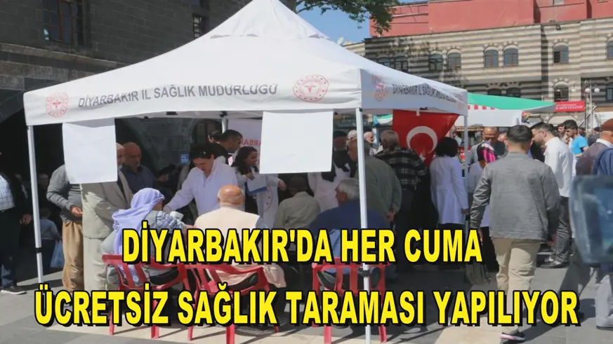 Diyarbakır'da her cuma ücretsiz sağlık taraması yapılıyor