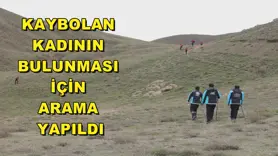 Kaybolan kadının bulunması için arama yapıldı
