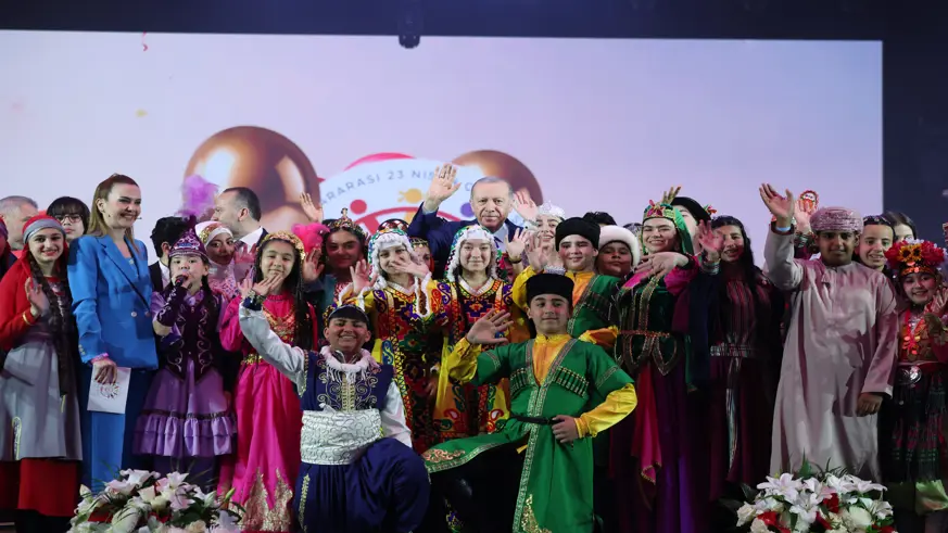 Erdoğan, TRT 47. Uluslararası 23 Nisan Çocuk Şenliği'ne katıldı