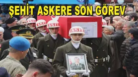 Şehit askere son görev