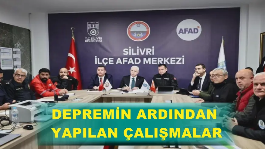 Depremin ardından yapılan çalışmalar