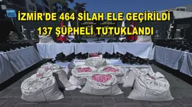 İzmir'de 464 silah ele geçirildi, 137 şüpheli tutuklandı