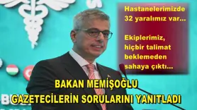 Bakan Memişoğlu, gazetecilerin sorularını yanıtladı