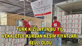 Türk Kızılay'ın bu yıl vekaletle kurban kesim fiyatları belli oldu