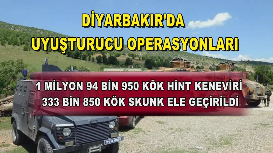 Diyarbakır'da uyuşturucu operasyonları