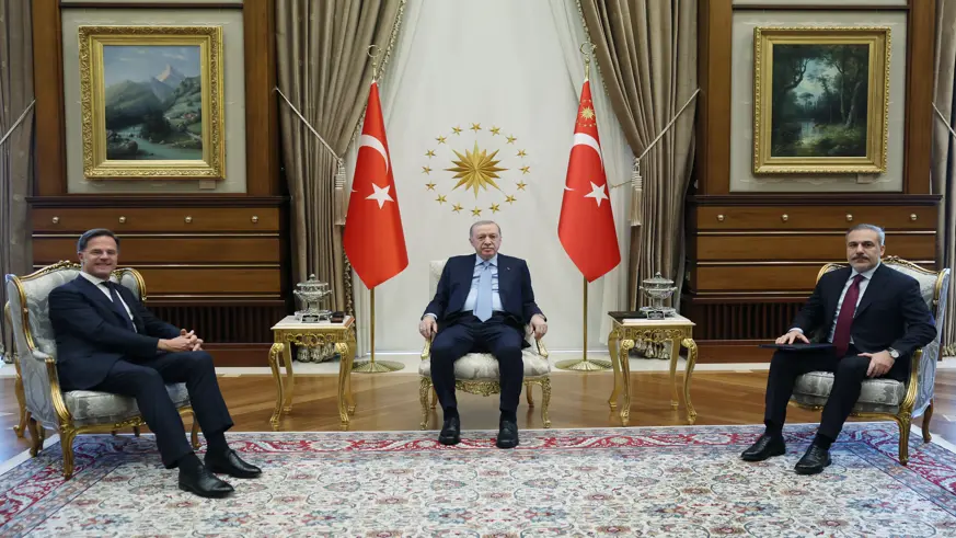 Erdoğan, NATO Genel Sekreteri Rutte'yi kabul etti