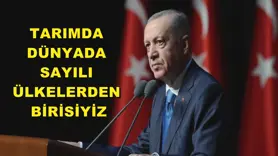 Tarımda dünyada sayılı ülkelerden birisiyiz