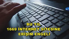  Bu yıl 1669 internet sitesine erişim engeli