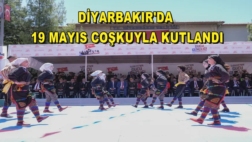 Diyarbakır'da 19 mayıs coşkuyla kutlandı