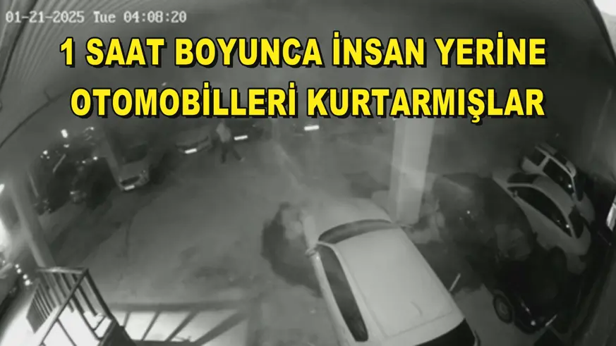 1 saat boyunca insan yerine otomobilleri kurtarmışlar