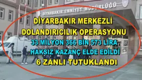 Diyarbakır merkezli dolandırıcılık operasyonu
