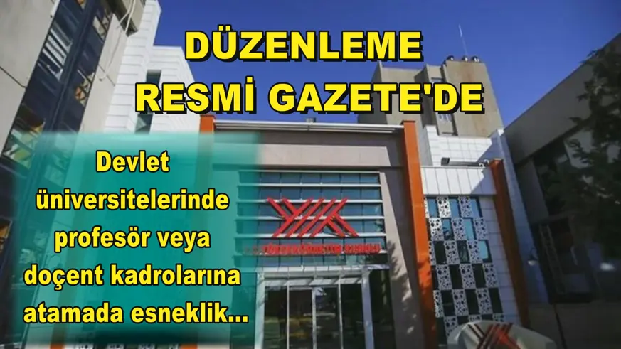 Düzenleme Resmi Gazete'de