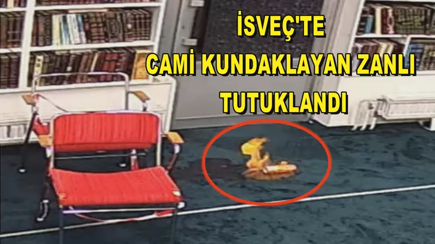İsveç'te cami kundaklayan zanlı tutuklandı