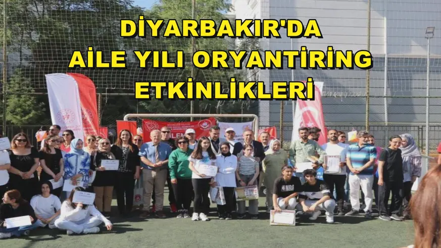Diyarbakır'da aile yılı oryantiring etkinlikleri