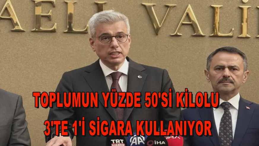Toplumun yüzde 50'si kilolu, 3'te 1'i sigara kullanıyor