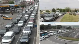 Seyrantepe trafiği adeta çileye dönüştü