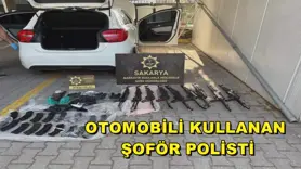 Otomobili kullanan şoför polisti