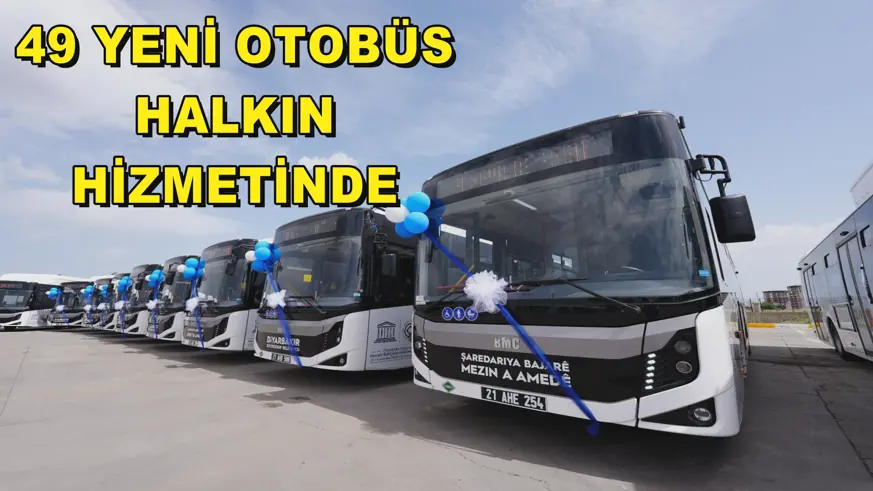 49 yeni otobüs halkın hizmetinde 