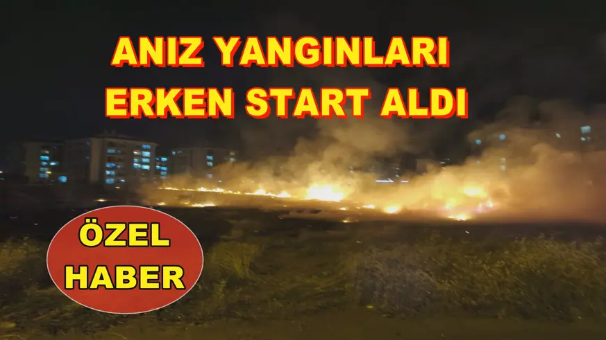 Anız yangınları erken start aldı