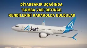 Diyarbakır uçağında 'bomba var' deyince kendilerini karakolda buldular
