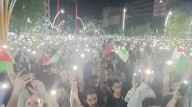 Binlerce kişi Gazze için yürüdü