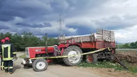 Traktör ile römork arasına sıkışan kişi hayatını kaybetti