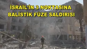 İsrail'in 3 noktasına balistik füze saldırısı