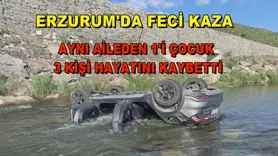 Erzurum'da feci kaza