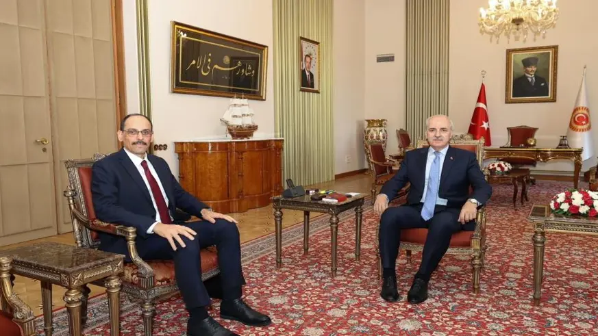 TBMM Başkanı Kurtulmuş, MİT Başkanı Kalın ile görüştü