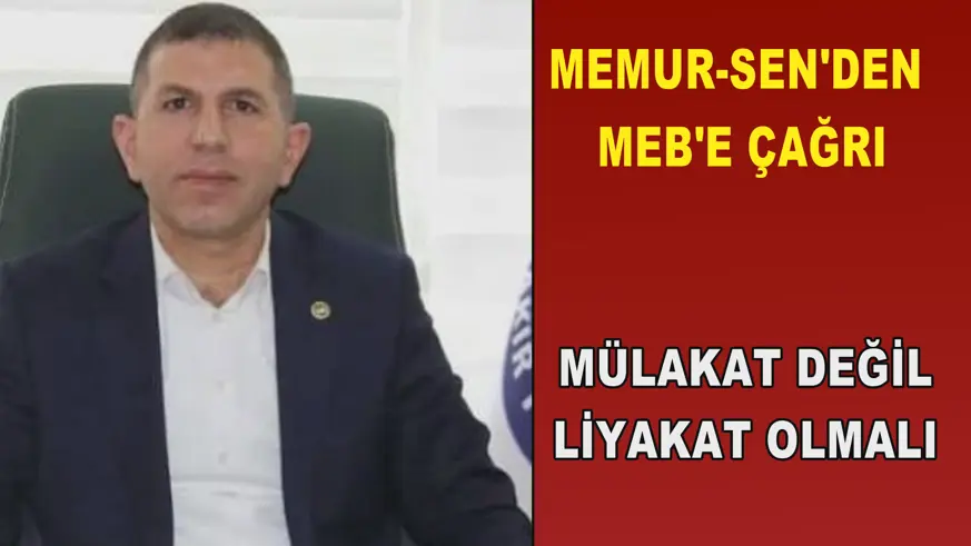 MEMUR-SEN'DEN MEB'E ÇAĞRI
