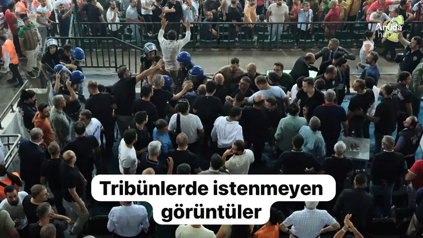 Tribünlerde istenmeyen görüntüler!