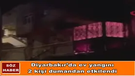 Diyarbakır’da ev yangını