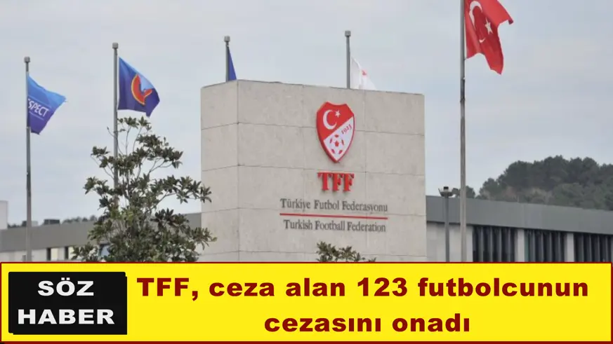 TFF, ceza alan 123 futbolcunun  cezasını onadı